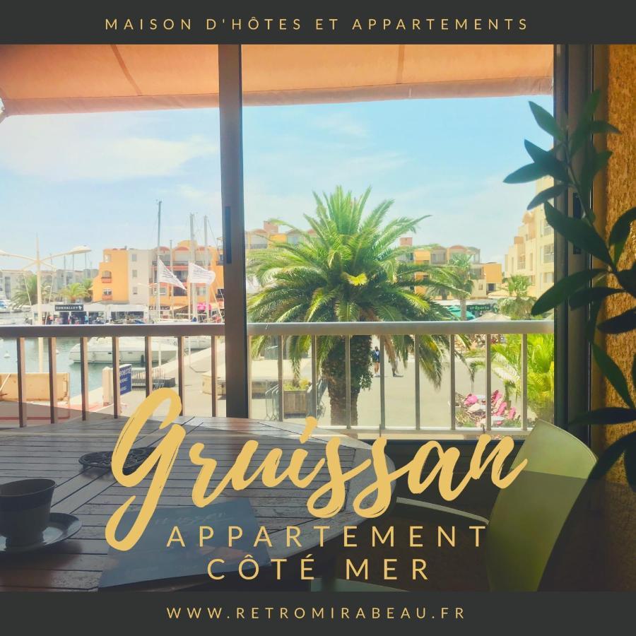 Retromirabeau "Cote Mer" - 29M2 - Lumineux - Terrasse Loggia - Vue Marina - Parking Securise - 2 A 3 Pers - Emplacement Top - Cheques Vacances Connect Gruissan Ngoại thất bức ảnh
