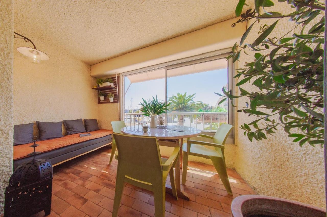 Retromirabeau "Cote Mer" - 29M2 - Lumineux - Terrasse Loggia - Vue Marina - Parking Securise - 2 A 3 Pers - Emplacement Top - Cheques Vacances Connect Gruissan Ngoại thất bức ảnh