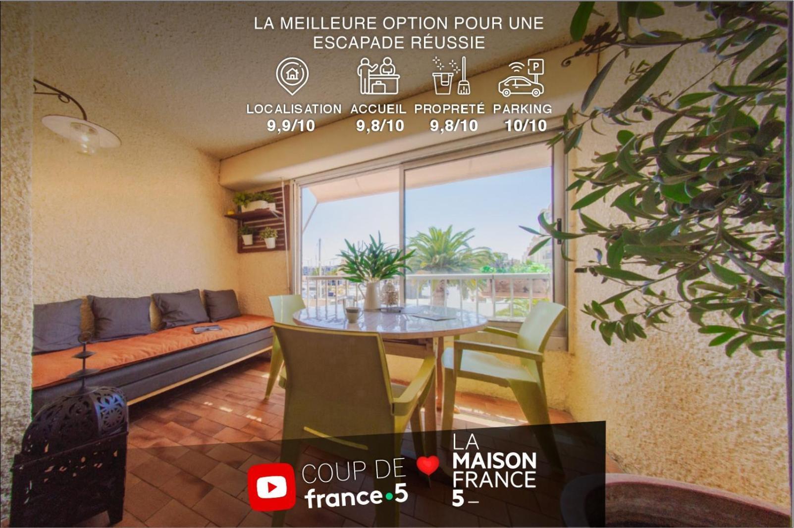 Retromirabeau "Cote Mer" - 29M2 - Lumineux - Terrasse Loggia - Vue Marina - Parking Securise - 2 A 3 Pers - Emplacement Top - Cheques Vacances Connect Gruissan Ngoại thất bức ảnh