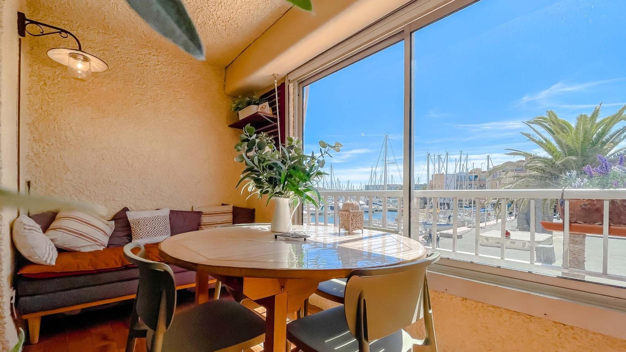 Retromirabeau "Cote Mer" - 29M2 - Lumineux - Terrasse Loggia - Vue Marina - Parking Securise - 2 A 3 Pers - Emplacement Top - Cheques Vacances Connect Gruissan Ngoại thất bức ảnh